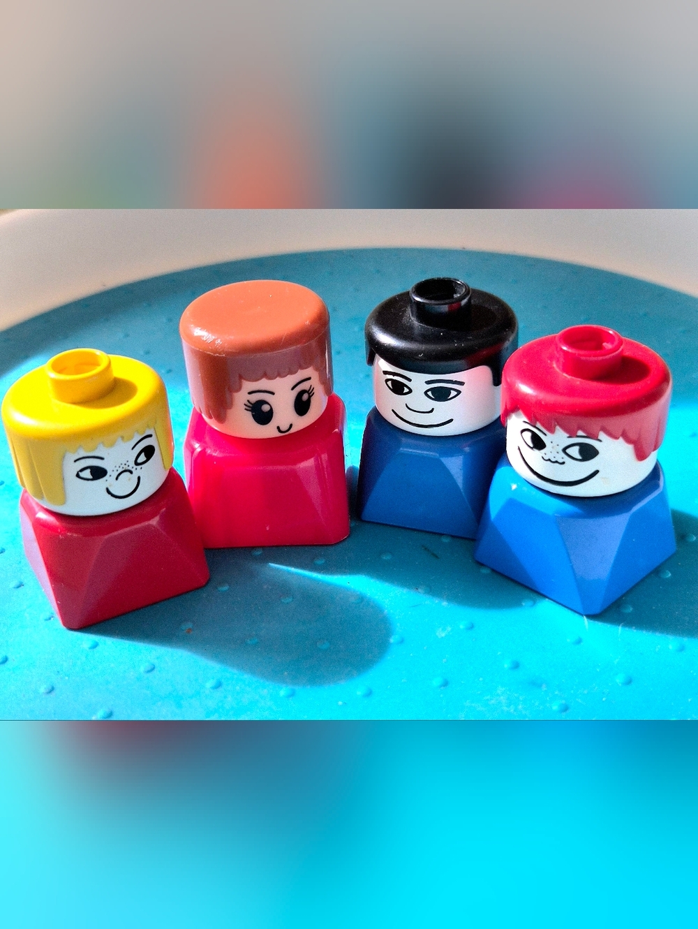Lot Of 4 Figures "Little- People, Stackable. Rare.